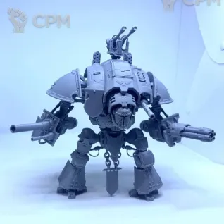 Описание картинки Imperial Knight, Рыцарь, Warhammer 40k от Flameborn_Minis по цене 4 000руб | Свободный Рынок Миниатюр - СРМ