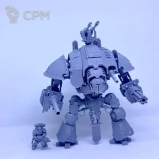 Описание картинки Imperial Knight, Рыцарь, Warhammer 40k от Flameborn_Minis по цене 4 000руб | Свободный Рынок Миниатюр - СРМ