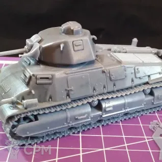 Описание картинки Французский средний танк Somua S35 / масштаб 1:56/ 28мм от DModels по цене 1 620руб | Свободный Рынок Миниатюр - СРМ