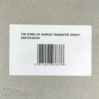 Описание картинки Sons of Horus Legion Transfer Sheet Декали Оригинал GW (Black Legion) от Vault Boy по цене 5 298руб | Свободный Рынок Миниатюр - СРМ