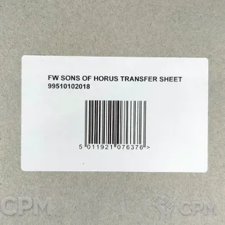 Описание картинки Sons of Horus Legion Transfer Sheet Декали Оригинал GW (Black Legion) от Vault Boy по цене 5 298руб | Свободный Рынок Миниатюр - СРМ