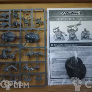 Описание картинки 3х Fellwater Troggoths, на литниках от Black Legion Hall по цене 7 150руб | Свободный Рынок Миниатюр - СРМ