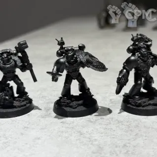 Описание картинки Deathwatch Corvus Blackstar + пехота от Stargazer366 по цене 7 000руб | Свободный Рынок Миниатюр - СРМ