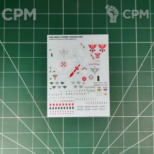 Описание картинки Dark Angels Upgrade Transfer Sheet (Декали) от Vault Boy по цене 998руб | Свободный Рынок Миниатюр - СРМ