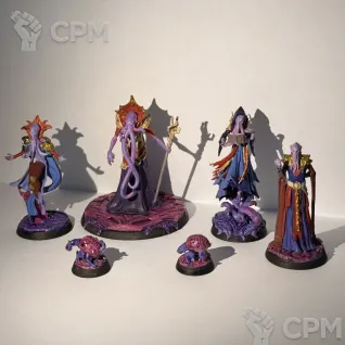 Описание картинки Набор иллитидов и пожирателей интеллекта от Валерия по цене 4 000руб | Свободный Рынок Миниатюр - СРМ