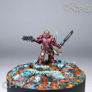 Описание картинки Warhammer 40k. Blood Angels Captain. 5th Company. Sendini - Current Captain. от Ярослав1709 по цене 100руб | Свободный Рынок Миниатюр - СРМ