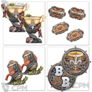 Описание картинки Bretonnian Blood Bowl Team The Brionne Barons от Vault Boy по цене 4 398руб | Свободный Рынок Миниатюр - СРМ