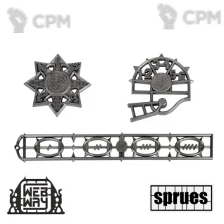 Описание картинки Blood Bowl - Templates (1 литник) от WebWay по цене 1 980руб | Свободный Рынок Миниатюр - СРМ