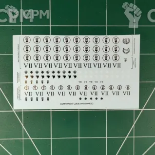 Описание картинки Imperial Fists Infantry Transfer Sheet (Декали) от Vault Boy по цене 698руб | Свободный Рынок Миниатюр - СРМ