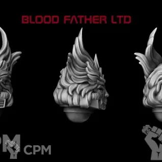 Описание картинки Шлем для героев фракции Blood Angels от Bazilevs по цене 147руб | Свободный Рынок Миниатюр - СРМ