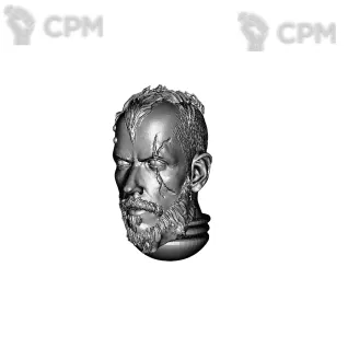 Описание картинки Space Marine Hero Head - Skarsgård от 3D Print Workshop по цене 97руб | Свободный Рынок Миниатюр - СРМ