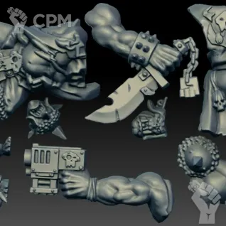 Описание картинки Gorzag Gitstompa and Nikkit (Scan) от AxeL's Forge по цене 250руб | Свободный Рынок Миниатюр - СРМ