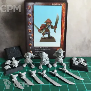 Описание картинки Goblin Samurat 1 от Old Red Goblin по цене 4 500руб | Свободный Рынок Миниатюр - СРМ