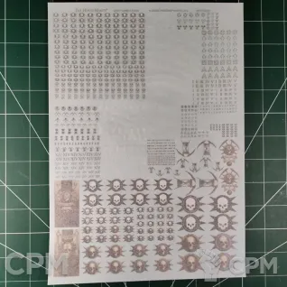 Описание картинки Death Guard Legion Transfer Sheet Декали Оригинал GW от Vault Boy по цене 5 298руб | Свободный Рынок Миниатюр - СРМ