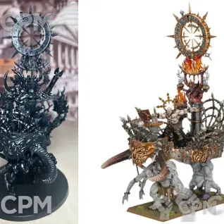 Описание картинки Chaos Warshrine (на овальной базе) от Lomantik по цене 3 000руб | Свободный Рынок Миниатюр - СРМ