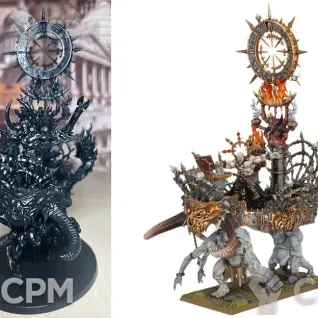 Описание картинки Chaos Warshrine (на овальной базе) от Lomantik по цене 3 000руб | Свободный Рынок Миниатюр - СРМ