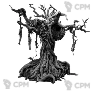 Описание картинки Fantasy террейн - Hangman Tree от 3D Print Workshop по цене 2 977руб | Свободный Рынок Миниатюр - СРМ