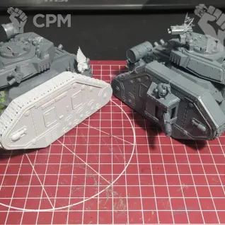 Описание картинки 2 Хаосевых Leman Russ от Terran по цене 6 299руб | Свободный Рынок Миниатюр - СРМ
