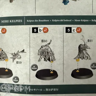 Описание картинки Warhammer Quest DarkWater Mire Kelpies от Slobarev  по цене 800руб | Свободный Рынок Миниатюр - СРМ