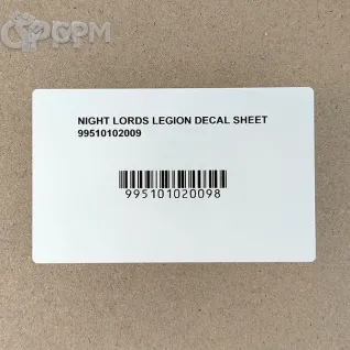 Описание картинки Night Lords Legion Transfer Sheet Декали Оригинал GW от Vault Boy по цене 5 298руб | Свободный Рынок Миниатюр - СРМ