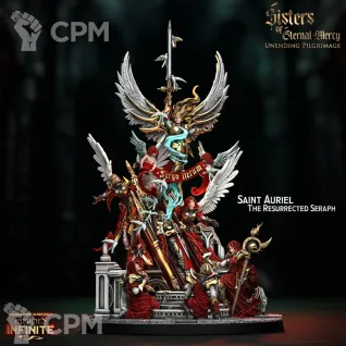 Описание картинки Saint Auriel The Ressurected Seraph от Brutality по цене 1 300руб | Свободный Рынок Миниатюр - СРМ