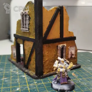 Описание картинки Угол разрушенного дома от EpicFailTabletop по цене 350руб | Свободный Рынок Миниатюр - СРМ
