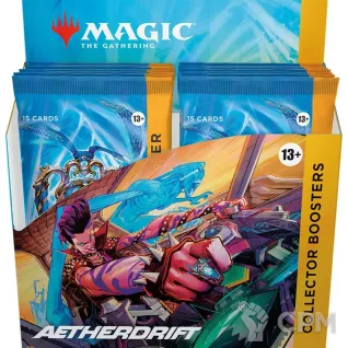 Описание картинки Дисплей коллекционных бустеровы выпуска MTG Magic: The Gathering Aetherdrift от Дауран по цене 22 000руб | Свободный Рынок Миниатюр - СРМ
