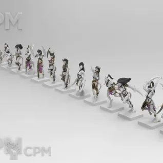 Описание картинки Daemonettes of Slaanesh от Naggaroth Night по цене 250руб | Свободный Рынок Миниатюр - СРМ