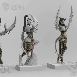 Описание картинки Daemonettes of Slaanesh от Naggaroth Night по цене 250руб | Свободный Рынок Миниатюр - СРМ