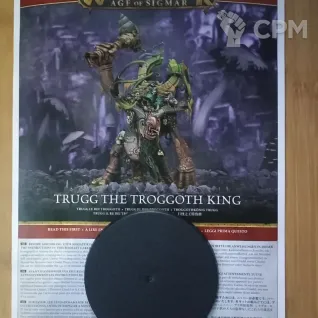 Описание картинки Trugg, the Troggoth King, на литниках от Black Legion Hall по цене 6 600руб | Свободный Рынок Миниатюр - СРМ