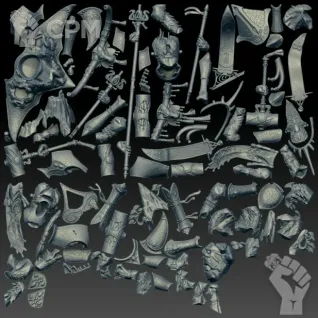 Описание картинки Avalenor, The Stoneheart King / Alarith Spirit of the Mountain (Scan) от AxeL's Forge по цене 2 300руб | Свободный Рынок Миниатюр - СРМ