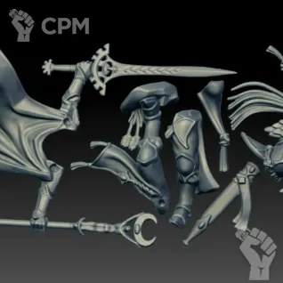 Описание картинки Scinari Loreseeker (Scan) от AxeL's Forge по цене 150руб | Свободный Рынок Миниатюр - СРМ