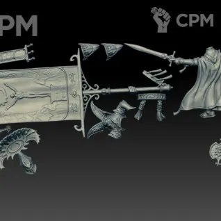 Описание картинки Vanari Bannerblade (Scan) от AxeL's Forge по цене 300руб | Свободный Рынок Миниатюр - СРМ