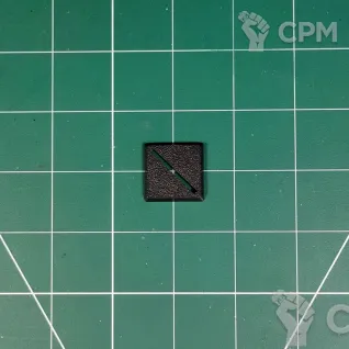 Описание картинки Square Base 25x25 mm Slot 1 Подставка квадратная пластик от Vault Boy по цене 22руб | Свободный Рынок Миниатюр - СРМ