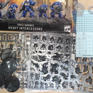 Описание картинки Space Marines: Heavy Intercessors (оригинал) от Winchester по цене 5 200руб | Свободный Рынок Миниатюр - СРМ