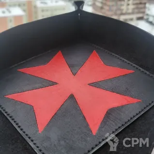 Описание картинки Dice Tray Black Templars/Дайс Трей/Арена/Тарелка/зелёный чёрные храмовники от Krontwar по цене 4 000руб | Свободный Рынок Миниатюр - СРМ