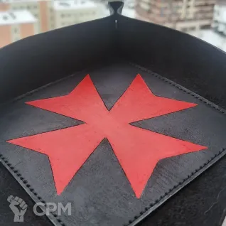 Описание картинки Dice Tray Black Templars/Дайс Трей/Арена/Тарелка/зелёный чёрные храмовники от Krontwar по цене 3 800руб | Свободный Рынок Миниатюр - СРМ