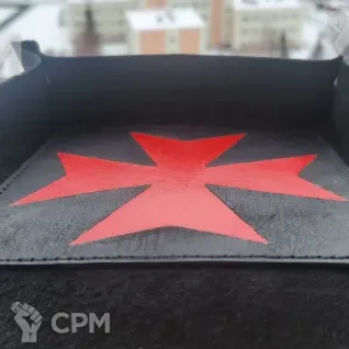 Описание картинки Dice Tray Black Templars/Дайс Трей/Арена/Тарелка/зелёный чёрные храмовники от Krontwar по цене 3 800руб | Свободный Рынок Миниатюр - СРМ