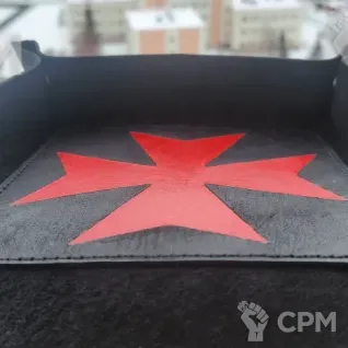 Описание картинки Dice Tray Black Templars/Дайс Трей/Арена/Тарелка/зелёный чёрные храмовники от Krontwar по цене 4 000руб | Свободный Рынок Миниатюр - СРМ