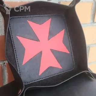 Описание картинки Dice Tray Black Templars/Дайс Трей/Арена/Тарелка/зелёный чёрные храмовники от Krontwar по цене 4 000руб | Свободный Рынок Миниатюр - СРМ
