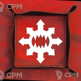 Описание картинки World Eaters Dice Tray/Лоток/Дайс Трей/Арена/Тарелка/ пожиратели миров от Krontwar по цене 3 800руб | Свободный Рынок Миниатюр - СРМ