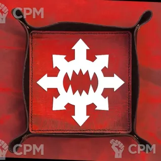 Описание картинки World Eaters Dice Tray/Лоток/Дайс Трей/Арена/Тарелка/ пожиратели миров от Krontwar по цене 4 000руб | Свободный Рынок Миниатюр - СРМ