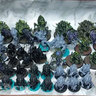 Описание картинки Армия тиранидов, около 3000 очков от Миньки Молота Войны по цене 16 000руб | Свободный Рынок Миниатюр - СРМ