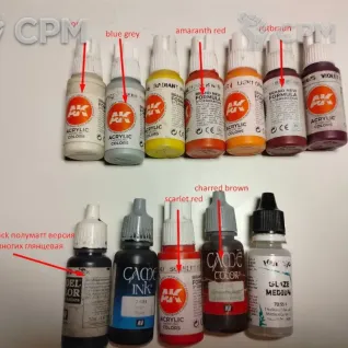 Описание картинки Краски AK Interactive, Vallejo от Fomunya по цене 2 300руб | Свободный Рынок Миниатюр - СРМ