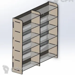 Описание картинки Полка для хранения моделий (Авто в М 1:43) от WoodForYou по цене 1 150руб | Свободный Рынок Миниатюр - СРМ