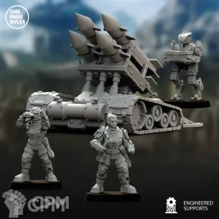 Описание картинки Field Ordnance Battery/Human Defence Force - Field Artillery OPR от Laboratory of Chaos по цене 1 700руб | Свободный Рынок Миниатюр - СРМ