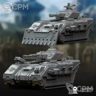 Описание картинки Leman Russ/Human Defence Force - Tank OPR от Laboratory of Chaos по цене 1 800руб | Свободный Рынок Миниатюр - СРМ