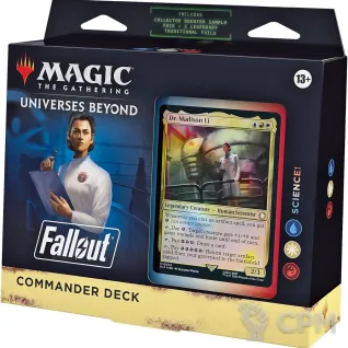 Описание картинки Колода MTG Commander - Science! Universes Beyond: Fallout на английском языке от Дауран по цене 5 500руб | Свободный Рынок Миниатюр - СРМ