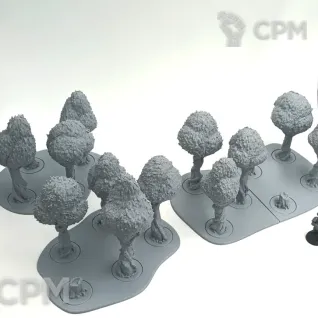 Описание картинки Лиственные Деревья - Террейн от Terrain Print по цене 2 100руб | Свободный Рынок Миниатюр - СРМ