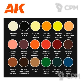 Описание картинки Набор красок и инструментов AK Interactive SIGNATURE SET JOSE DAVINCI 3G от Дауран по цене 5 500руб | Свободный Рынок Миниатюр - СРМ